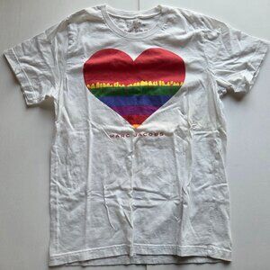 Marc Jacobs - Painted Heart Tee Womens Medium Used Worn
